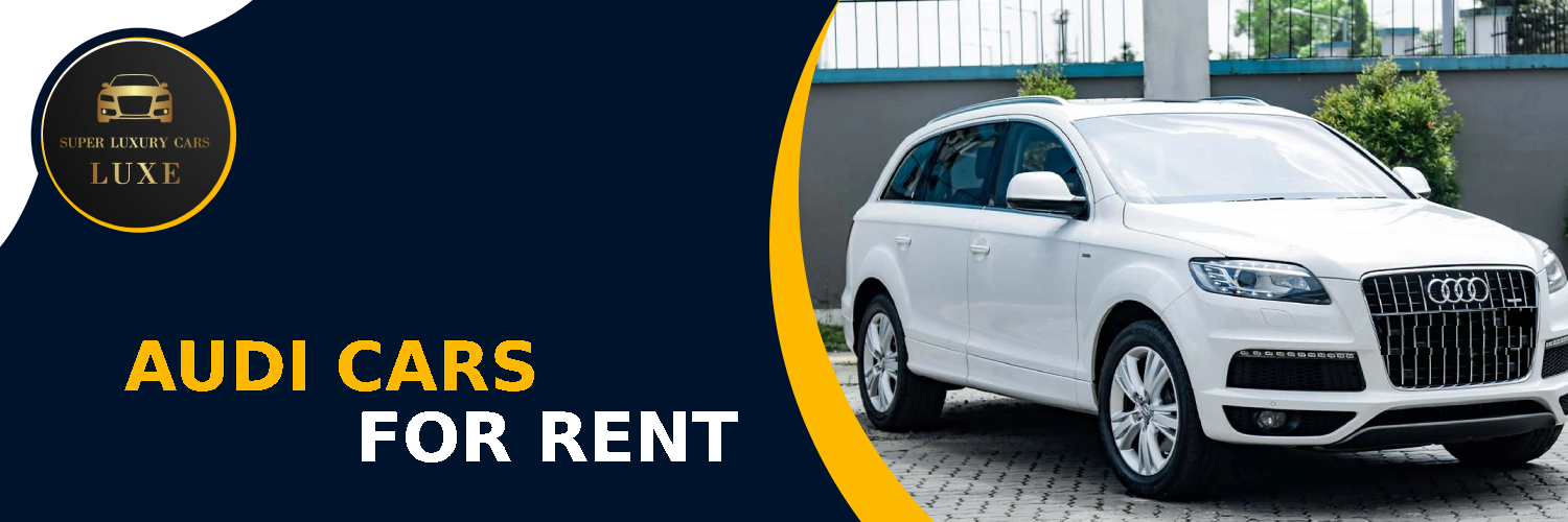 Audi cars for rent banner